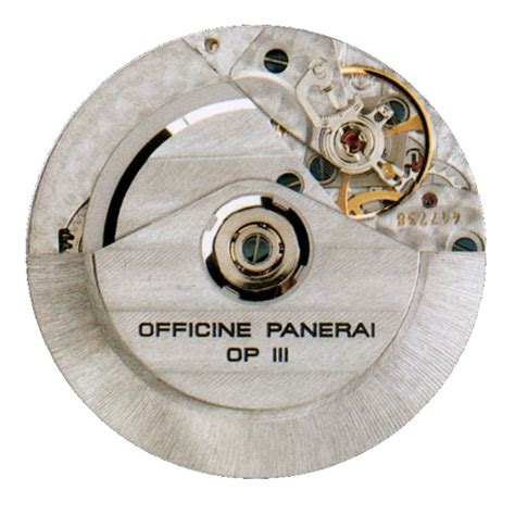 panerai op iii movement|Panerai caliber op 3 movement.